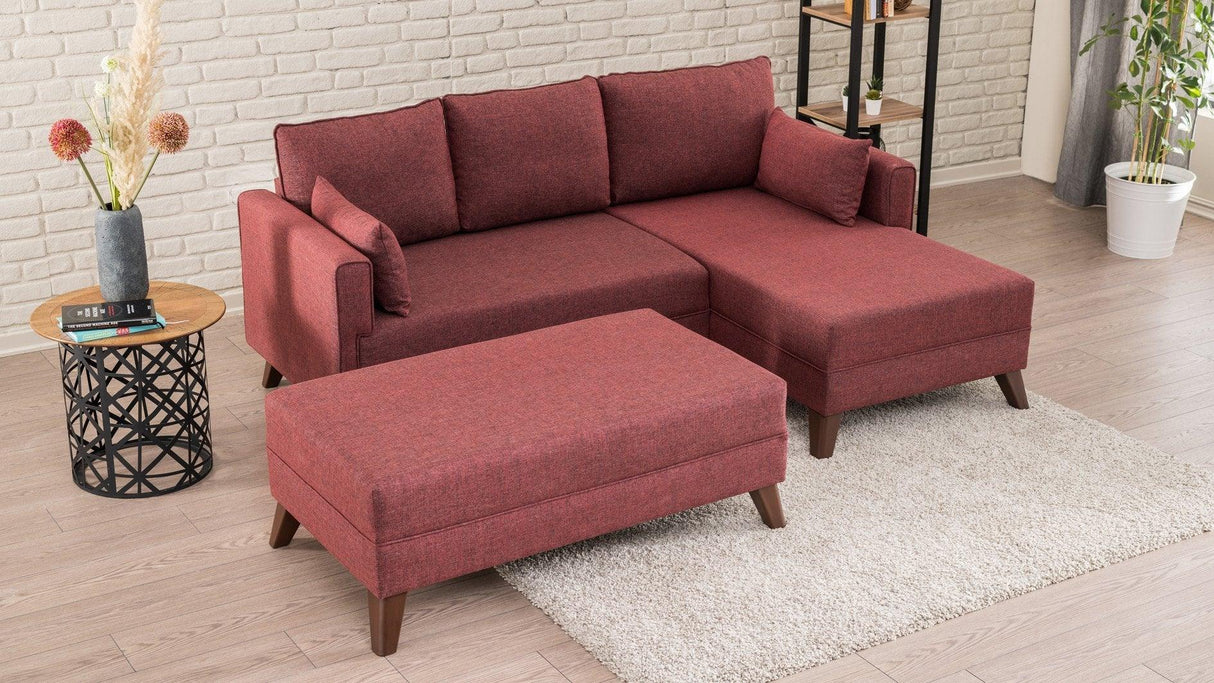 Canapea extensibilă Bella, Colț, Dreapta, Diverse culori, 205x140x85 cm - Bordo | SKU: 825BLC1519 | Canapea extensibilă Bella, Colț, Dreapta, 205x140x85 cm, varianta Bordo, produs pentru amenajarea locuinței, disponibil online în România la CasaMob