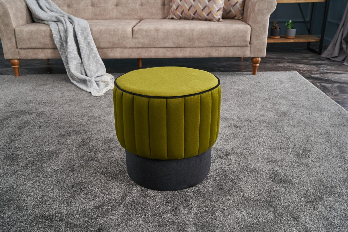 Taburet Rose Puf, Diverse culori, 40x40x40 cm - Verde | SKU: 825BLC1646 | Taburet Rose Puf, 40x40x40 cm, varianta Verde, produs pentru amenajarea locuinței, disponibil online în România la CasaMob