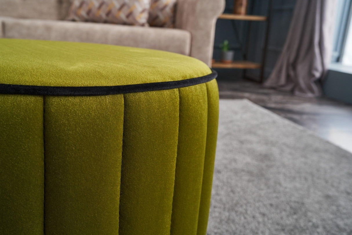 Taburet Rose Puf, Diverse culori, 40x40x40 cm - Verde | SKU: 825BLC1646 | Taburet Rose Puf, 40x40x40 cm, varianta Verde, produs pentru amenajarea locuinței, disponibil online în România la CasaMob