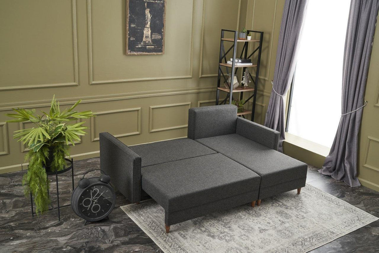 Canapea extensibilă de colț Batss, Dreapta, Diverse culori - Gri deschis | SKU: 825BLC1714 | Canapea extensibilă de colț Batss, Dreapta, varianta Gri deschis, produs pentru amenajarea locuinței, disponibil online în România la CasaMob