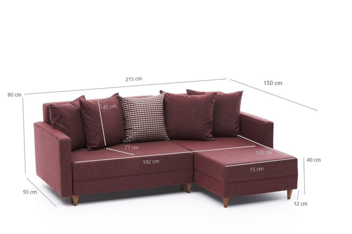 Canapea extensibilă de colț Batss, Dreapta, Diverse culori - Gri deschis | SKU: 825BLC1714 | Canapea extensibilă de colț Batss, Dreapta, varianta Gri deschis, produs pentru amenajarea locuinței, disponibil online în România la CasaMob