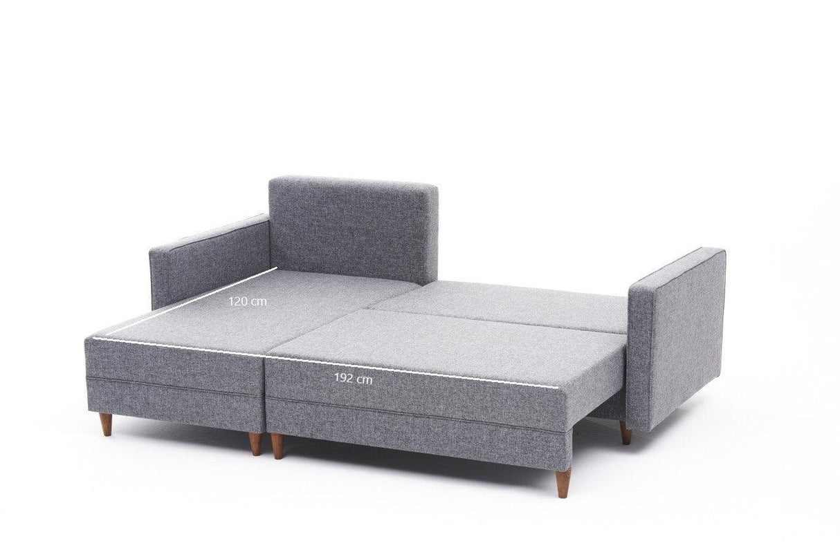 Canapea extensibilă de colț Batss, Stânga, Diverse culori - Gri deschis | SKU: 825BLC1715 | Canapea extensibilă de colț Batss, Stânga, varianta Gri deschis, produs pentru amenajarea locuinței, disponibil online în România la CasaMob