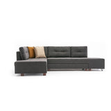 Canapea extensibilă de colț Manama, Stânga, Diverse culori, 280x206x85 cm - Antracit | SKU: 825BLC2541 | Canapea extensibilă de colț Manama, Stânga, 280x206x85 cm, varianta Antracit, produs pentru amenajarea locuinței, disponibil online în România la CasaMob