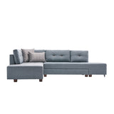 Canapea extensibilă de colț Manama, Stânga, Diverse culori, 280x206x85 cm - Albastru deschis | SKU: 825BLC2542 | Canapea extensibilă de colț Manama, Stânga, 280x206x85 cm, varianta Albastru deschis, produs pentru amenajarea locuinței, disponibil online în România la CasaMob