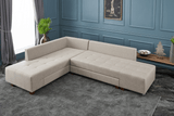 Canapea extensibilă de colț Manama, Stânga, Diverse culori, 280x206x85 cm - Crem | SKU: 825BLC2543 | Canapea extensibilă de colț Manama, Stânga, 280x206x85 cm, varianta Crem, produs pentru amenajarea locuinței, disponibil online în România la CasaMob