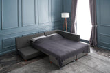 Canapea extensibilă de colț Manama, Dreapta, Diverse culori, 280x206x85 cm - Antracit | SKU: 825BLC2544 | Canapea extensibilă de colț Manama, Dreapta, 280x206x85 cm, varianta Antracit, produs pentru amenajarea locuinței, disponibil online în România la CasaMob