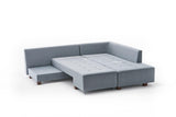 Canapea extensibilă de colț Manama, Dreapta, Diverse culori, 280x206x85 cm - Albastru deschis | SKU: 825BLC2545 | Canapea extensibilă de colț Manama, Dreapta, 280x206x85 cm, varianta Albastru deschis, produs pentru amenajarea locuinței, disponibil online în România la CasaMob
