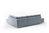 Canapea extensibilă de colț Manama, Dreapta, Diverse culori, 280x206x85 cm - Albastru deschis | SKU: 825BLC2545 | Canapea extensibilă de colț Manama, Dreapta, 280x206x85 cm, varianta Albastru deschis, produs pentru amenajarea locuinței, disponibil online în România la CasaMob