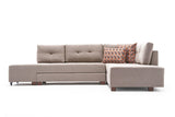 Canapea extensibilă de colț Manama, Dreapta, Diverse culori, 280x206x85 cm - Crem | SKU: 825BLC2546 | Canapea extensibilă de colț Manama, Dreapta, 280x206x85 cm, varianta Crem, produs pentru amenajarea locuinței, disponibil online în România la CasaMob