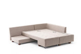 Canapea extensibilă de colț Manama, Dreapta, Diverse culori, 280x206x85 cm - Crem | SKU: 825BLC2546 | Canapea extensibilă de colț Manama, Dreapta, 280x206x85 cm, varianta Crem, produs pentru amenajarea locuinței, disponibil online în România la CasaMob