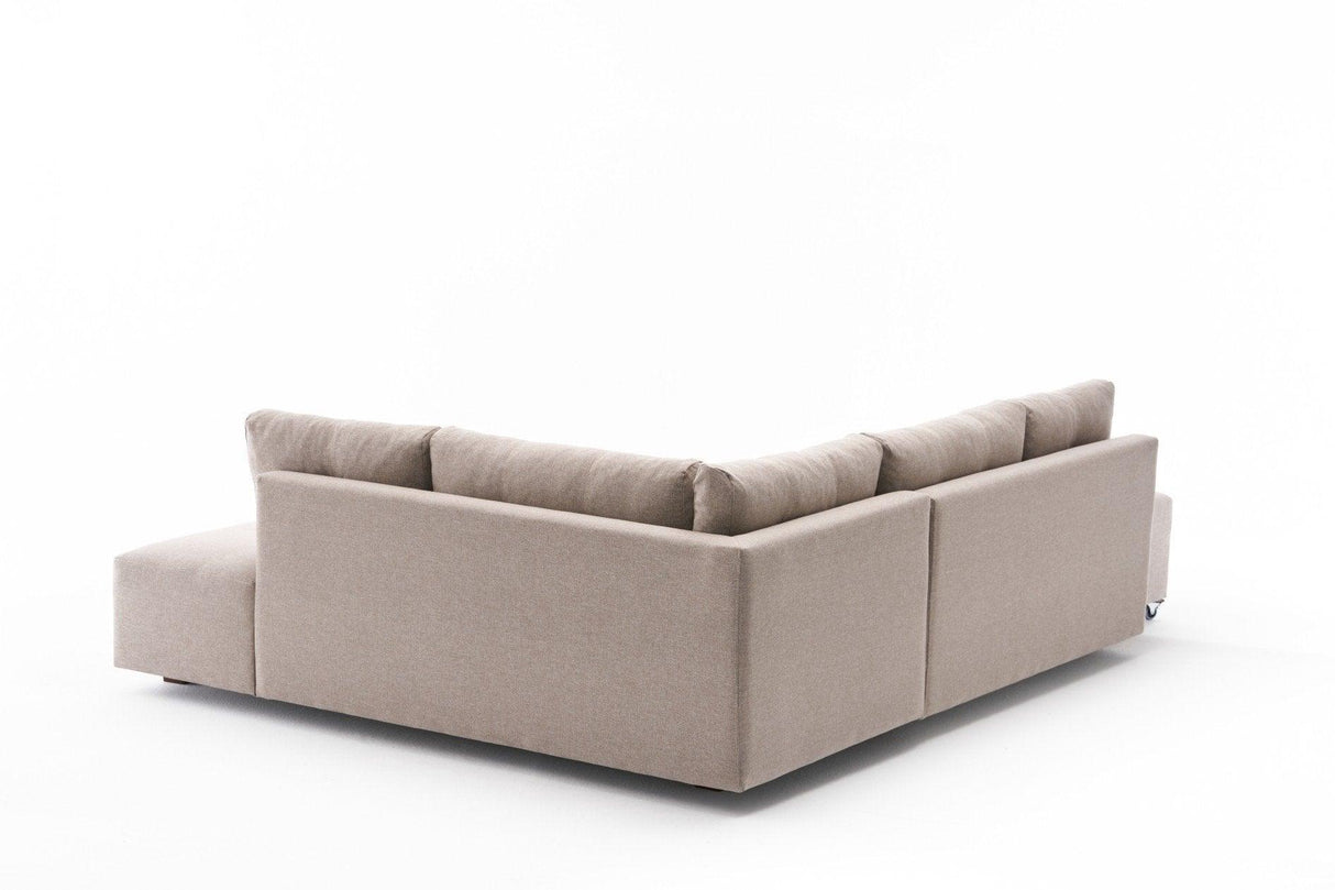 Canapea extensibilă de colț Manama, Dreapta, Diverse culori, 280x206x85 cm - Crem | SKU: 825BLC2546 | Canapea extensibilă de colț Manama, Dreapta, 280x206x85 cm, varianta Crem, produs pentru amenajarea locuinței, disponibil online în România la CasaMob