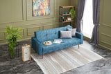 Canapea extensibilă Dublin, 3 locuri, Diverse culori, 214x75x90 cm - Turcoaz | SKU: 825BLC2555 | Canapea extensibilă Dublin, 3 locuri, 214x75x90 cm, varianta Turcoaz, produs pentru amenajarea locuinței, disponibil online în România la CasaMob