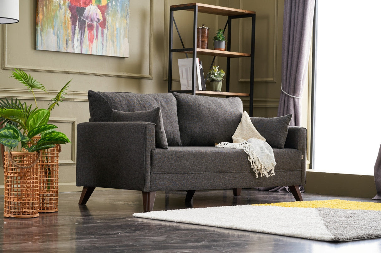 Canapea fixă 2 locuri Bella For 2 Pr, Diverse culori, 177x81x85 cm - Antracit | SKU: 825BLC2573 | Canapea fixă 2 locuri Bella For 2 Pr, 177x81x85 cm, varianta Antracit, produs pentru amenajarea locuinței, disponibil online în România la CasaMob
