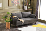Canapea extensibilă Bella, 3 locuri, Diverse culori, 208x81x85 cm - Antracit | SKU: 825BLC2575 | Canapea extensibilă Bella, 3 locuri, 208x81x85 cm, varianta Antracit, produs pentru amenajarea locuinței, disponibil online în România la CasaMob