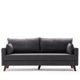 Canapea extensibilă Bella, 3 locuri, Diverse culori, 208x81x85 cm - Antracit | SKU: 825BLC2575 | Canapea extensibilă Bella, 3 locuri, 208x81x85 cm, varianta Antracit, produs pentru amenajarea locuinței, disponibil online în România la CasaMob