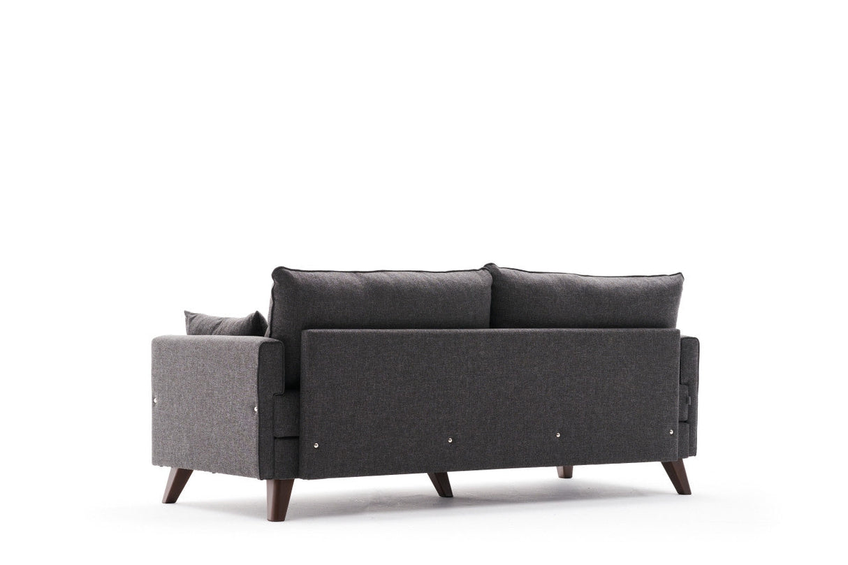 Canapea extensibilă Bella, 3 locuri, Diverse culori, 208x81x85 cm - Antracit | SKU: 825BLC2575 | Canapea extensibilă Bella, 3 locuri, 208x81x85 cm, varianta Antracit, produs pentru amenajarea locuinței, disponibil online în România la CasaMob