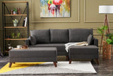 Canapea extensibilă Bella, Colț, Dreapta, Mini, Diverse culori, 205x81x85 cm - Antracit | SKU: 825BLC2578 | Canapea extensibilă Bella, Colț, Dreapta, Mini, 205x81x85 cm, varianta Antracit, produs pentru amenajarea locuinței, disponibil online în România la CasaMob