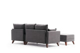 Canapea extensibilă Bella, Colț, Dreapta, Mini, Diverse culori, 205x81x85 cm - Antracit | SKU: 825BLC2578 | Canapea extensibilă Bella, Colț, Dreapta, Mini, 205x81x85 cm, varianta Antracit, produs pentru amenajarea locuinței, disponibil online în România la CasaMob