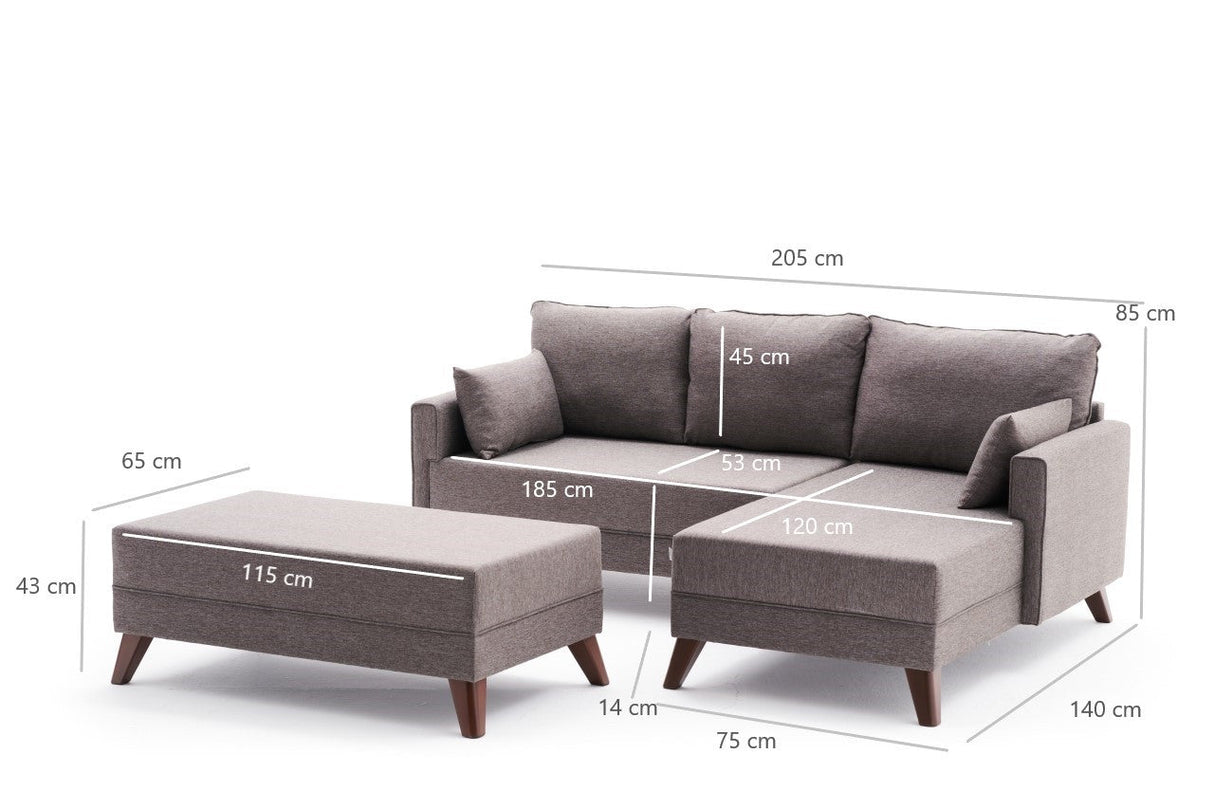 Canapea extensibilă Bella, Colț, Dreapta, Mini, Diverse culori, 205x81x85 cm - Maro | SKU: 825BLC2586 | Canapea extensibilă Bella, Colț, Dreapta, Mini, 205x81x85 cm, varianta Maro, produs pentru amenajarea locuinței, disponibil online în România la CasaMob