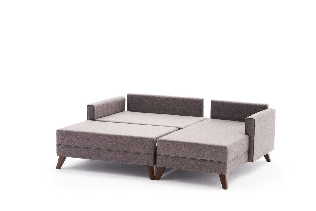 Canapea extensibilă Bella, Colț, Dreapta, Mini, Diverse culori, 205x81x85 cm - Maro | SKU: 825BLC2586 | Canapea extensibilă Bella, Colț, Dreapta, Mini, 205x81x85 cm, varianta Maro, produs pentru amenajarea locuinței, disponibil online în România la CasaMob