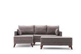 Canapea extensibilă Bella, Colț, Stânga, Mini, Diverse culori, 205x81x85 cm - Maro | SKU: 825BLC2587 | Canapea extensibilă Bella, Colț, Stânga, Mini, 205x81x85 cm, varianta Maro, produs pentru amenajarea locuinței, disponibil online în România la CasaMob