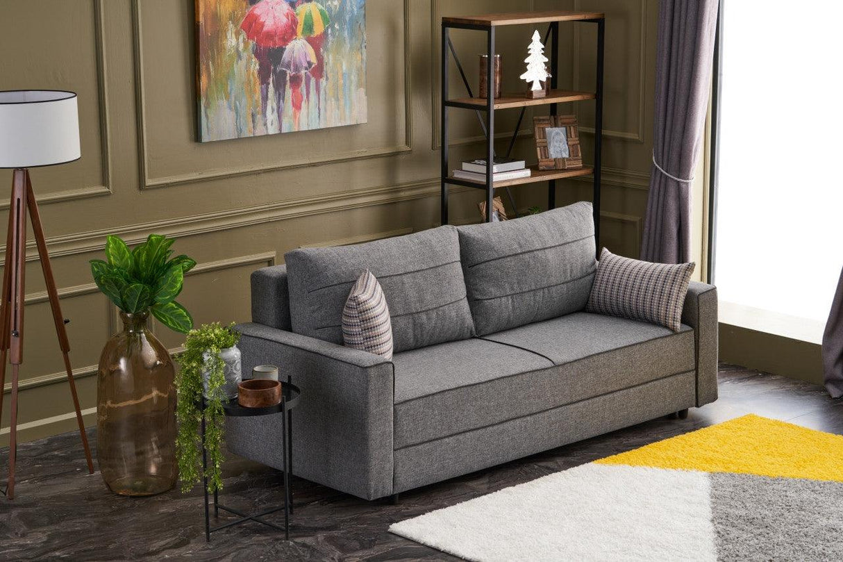 Canapea extensibilă Ece, 3 locuri, Diverse culori, 215x90x88 cm - Gri închis | SKU: 825BLC2588 | Canapea extensibilă Ece, 3 locuri, 215x90x88 cm, varianta Gri închis, produs pentru amenajarea locuinței, disponibil online în România la CasaMob