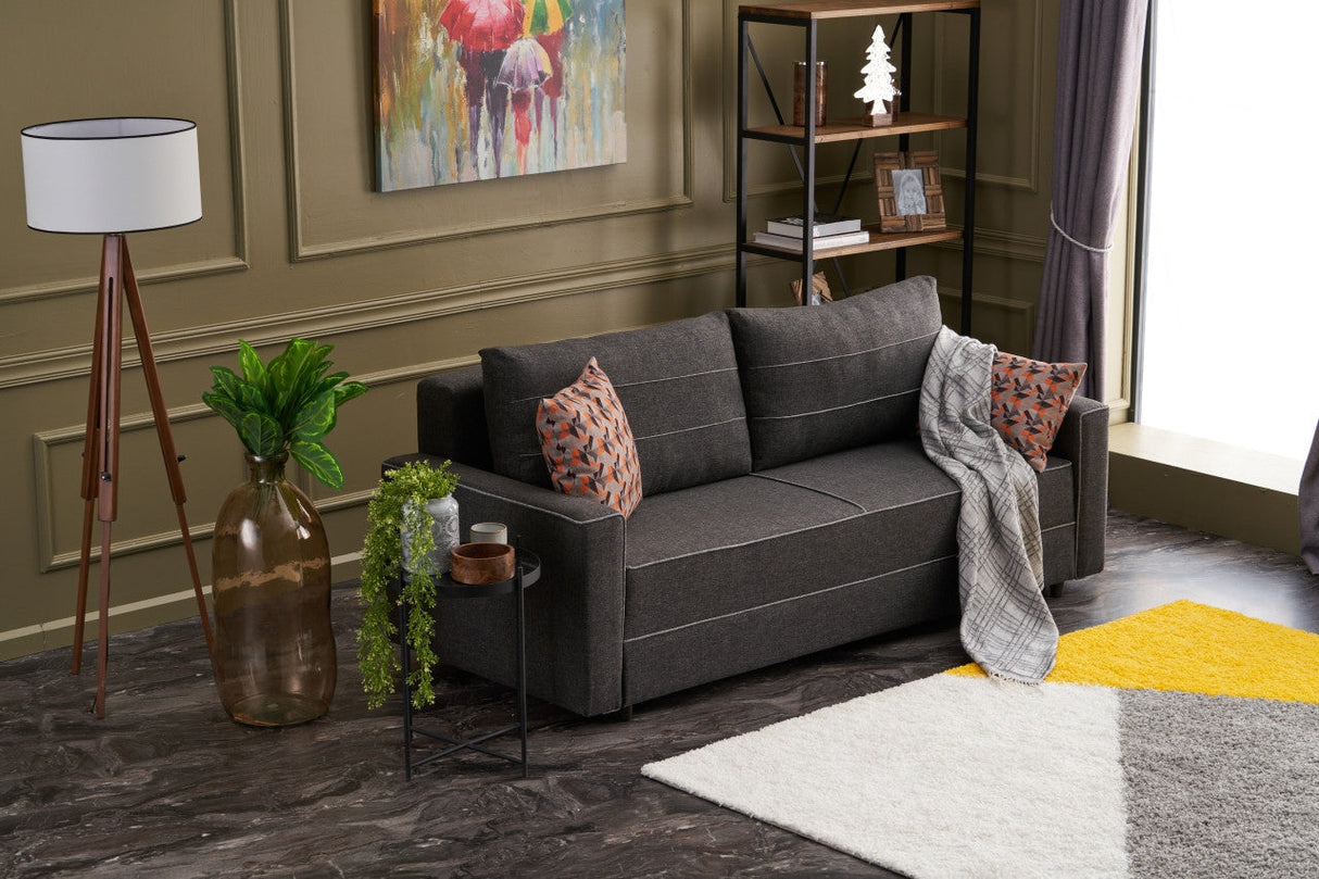 Canapea extensibilă Ece, 3 locuri, Diverse culori, 215x90x88 cm - Antracit | SKU: 825BLC2589 | Canapea extensibilă Ece, 3 locuri, 215x90x88 cm, varianta Antracit, produs pentru amenajarea locuinței, disponibil online în România la CasaMob