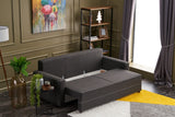 Canapea extensibilă Ece, 3 locuri, Diverse culori, 215x90x88 cm - Antracit | SKU: 825BLC2589 | Canapea extensibilă Ece, 3 locuri, 215x90x88 cm, varianta Antracit, produs pentru amenajarea locuinței, disponibil online în România la CasaMob