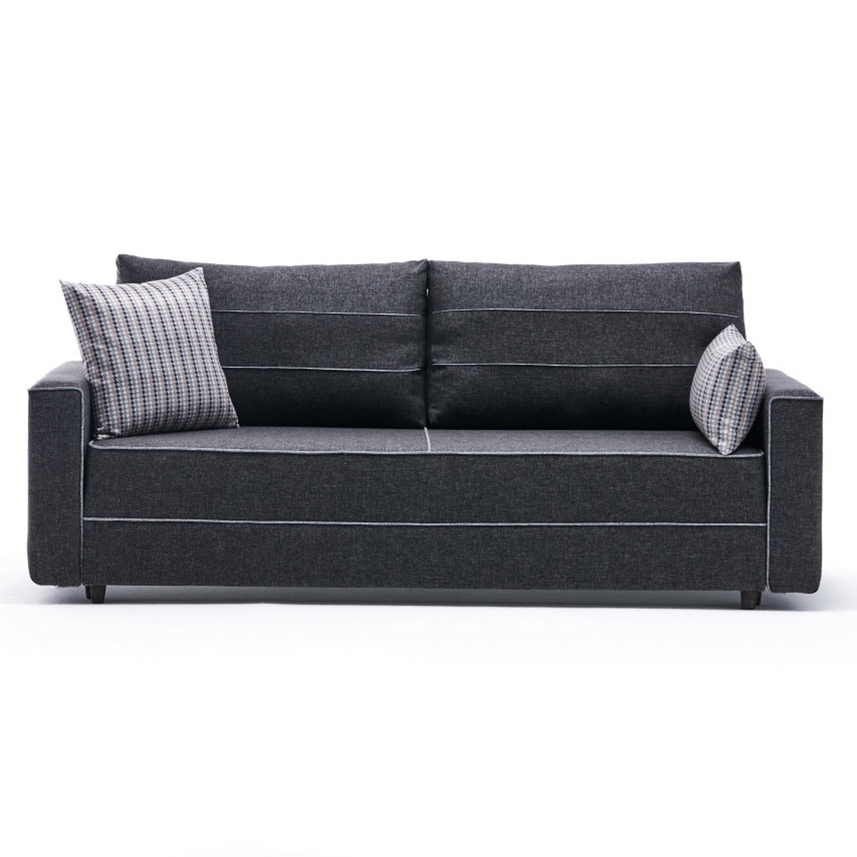 Antracit | SKU: 825BLC2589 | Canapea extensibilă Ece, 3 locuri, 215x90x88 cm, varianta Antracit, produs pentru amenajarea locuinței, disponibil online în România la CasaMob