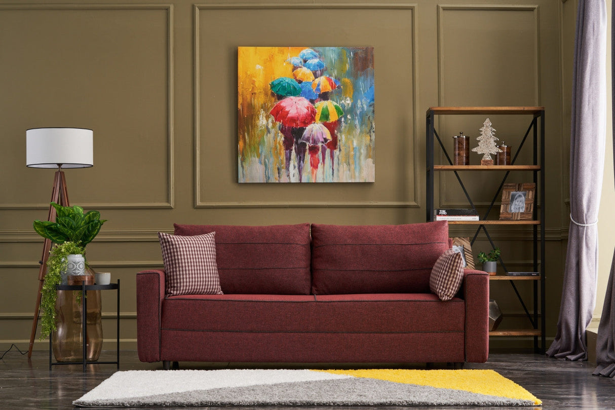 Canapea extensibilă Ece, 3 locuri, Diverse culori, 215x90x88 cm - Bordo | SKU: 825BLC2590 | Canapea extensibilă Ece, 3 locuri, 215x90x88 cm, varianta Bordo, produs pentru amenajarea locuinței, disponibil online în România la CasaMob