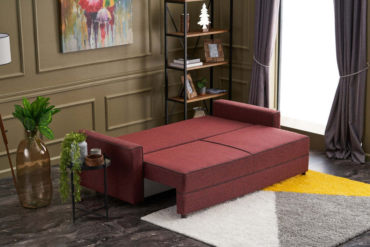 Canapea extensibilă Ece, 3 locuri, Diverse culori, 215x90x88 cm - Bordo | SKU: 825BLC2590 | Canapea extensibilă Ece, 3 locuri, 215x90x88 cm, varianta Bordo, produs pentru amenajarea locuinței, disponibil online în România la CasaMob
