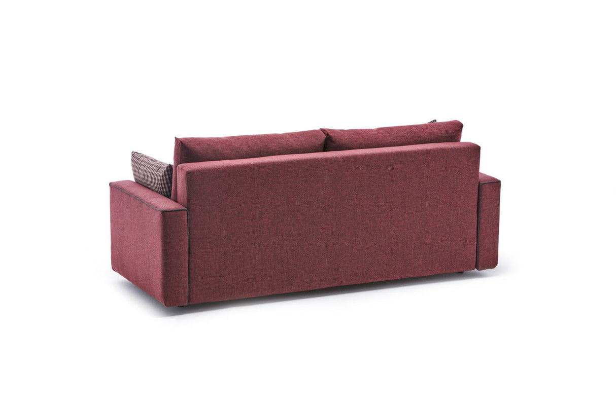 Canapea extensibilă Ece, 3 locuri, Diverse culori, 215x90x88 cm - Bordo | SKU: 825BLC2590 | Canapea extensibilă Ece, 3 locuri, 215x90x88 cm, varianta Bordo, produs pentru amenajarea locuinței, disponibil online în România la CasaMob