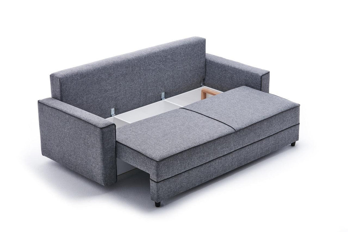 Canapea extensibilă Ece, 3 locuri, Diverse culori, 215x90x88 cm - Crem | SKU: 825BLC2591 | Canapea extensibilă Ece, 3 locuri, 215x90x88 cm, varianta Crem, produs pentru amenajarea locuinței, disponibil online în România la CasaMob