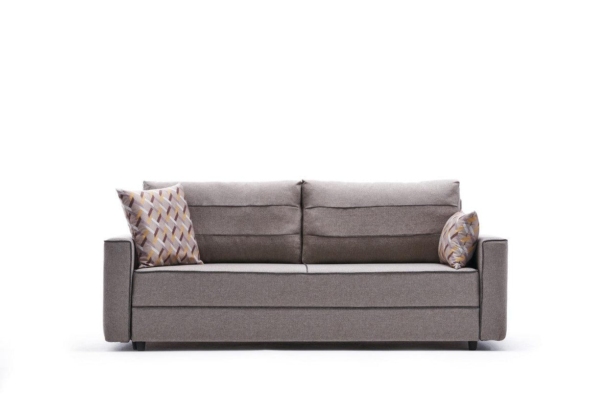 Crem | SKU: 825BLC2591 | Canapea extensibilă Ece, 3 locuri, 215x90x88 cm, varianta Crem, produs pentru amenajarea locuinței, disponibil online în România la CasaMob