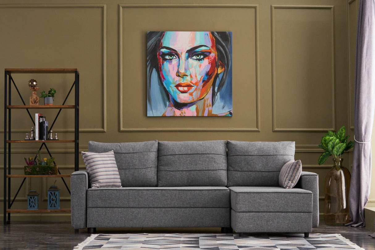 Canapea extensibilă Ece, Colț, Dreapta, Diverse culori, 242x90x88 cm - Gri închis | SKU: 825BLC2593 | Canapea extensibilă Ece, Colț, Dreapta, 242x90x88 cm, varianta Gri închis, produs pentru amenajarea locuinței, disponibil online în România la CasaMob