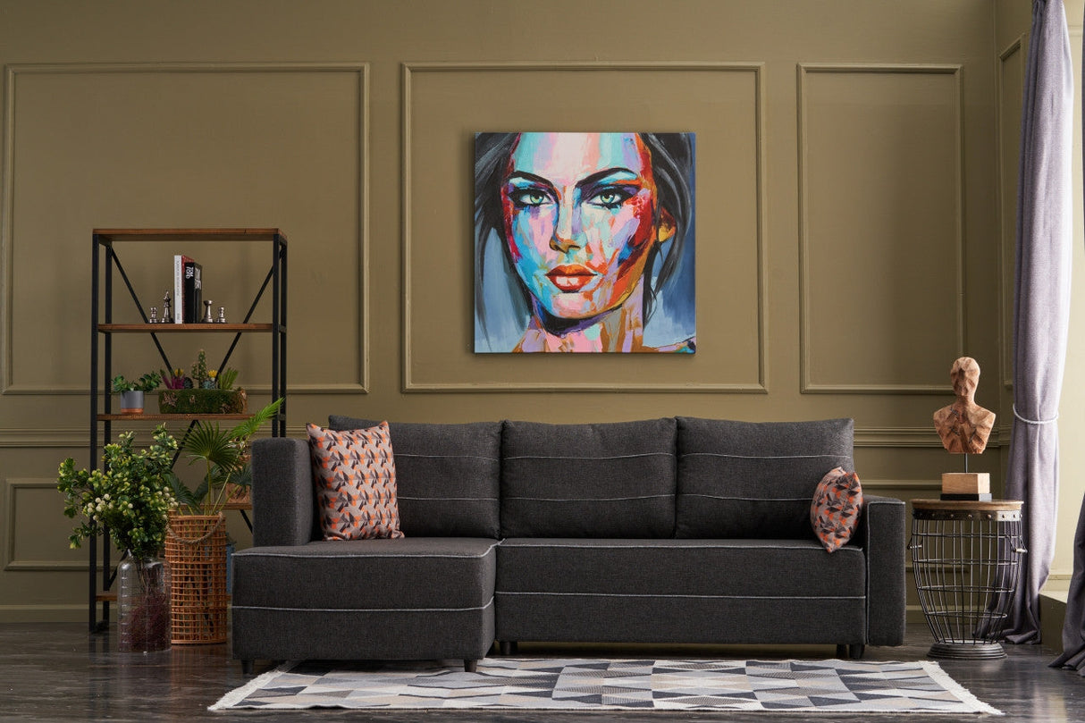 Canapea extensibilă Ece, Colț, Stânga, Diverse culori, 242x90x88 cm - Antracit | SKU: 825BLC2597 | Canapea extensibilă Ece, Colț, Stânga, 242x90x88 cm, varianta Antracit, produs pentru amenajarea locuinței, disponibil online în România la CasaMob