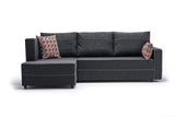 Canapea extensibilă Ece, Colț, Stânga, Diverse culori, 242x90x88 cm - Antracit | SKU: 825BLC2597 | Canapea extensibilă Ece, Colț, Stânga, 242x90x88 cm, varianta Antracit, produs pentru amenajarea locuinței, disponibil online în România la CasaMob