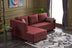 Bordo | SKU: 825BLC2601 | Canapea extensibilă Ece, Colț, Stânga, 242x90x88 cm, varianta Bordo, produs pentru amenajarea locuinței, disponibil online în România la CasaMob