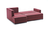 Canapea extensibilă Ece, Colț, Stânga, Diverse culori, 242x90x88 cm - Bordo | SKU: 825BLC2601 | Canapea extensibilă Ece, Colț, Stânga, 242x90x88 cm, varianta Bordo, produs pentru amenajarea locuinței, disponibil online în România la CasaMob