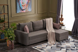 Canapea extensibilă Ece, Colț, Dreapta, Diverse culori, 242x90x88 cm - Maro | SKU: 825BLC2606 | Canapea extensibilă Ece, Colț, Dreapta, 242x90x88 cm, varianta Maro, produs pentru amenajarea locuinței, disponibil online în România la CasaMob
