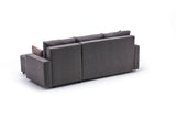 Canapea extensibilă Ece, Colț, Dreapta, Diverse culori, 242x90x88 cm - Maro | SKU: 825BLC2606 | Canapea extensibilă Ece, Colț, Dreapta, 242x90x88 cm, varianta Maro, produs pentru amenajarea locuinței, disponibil online în România la CasaMob