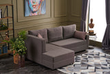 Canapea extensibilă Ece, Colț, Stânga, Diverse culori, 242x90x88 cm - Maro | SKU: 825BLC2607 | Canapea extensibilă Ece, Colț, Stânga, 242x90x88 cm, varianta Maro, produs pentru amenajarea locuinței, disponibil online în România la CasaMob