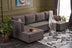 Maro | SKU: 825BLC2608 | Canapea extensibilă Ece, Colț, Panoramică, 315x160x88 cm, varianta Maro, produs pentru amenajarea locuinței, disponibil online în România la CasaMob