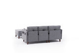 Canapea extensibilă Comfort, Colț, Stânga, Diverse culori, 205x165x80 cm - Gri închis | SKU: 825BLC2616 | Canapea extensibilă Comfort, Colț, Stânga, 205x165x80 cm, varianta Gri închis, produs pentru amenajarea locuinței, disponibil online în România la CasaMob
