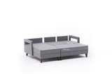 Canapea extensibilă Comfort, Colț, Stânga, Diverse culori, 205x165x80 cm - Gri închis | SKU: 825BLC2616 | Canapea extensibilă Comfort, Colț, Stânga, 205x165x80 cm, varianta Gri închis, produs pentru amenajarea locuinței, disponibil online în România la CasaMob