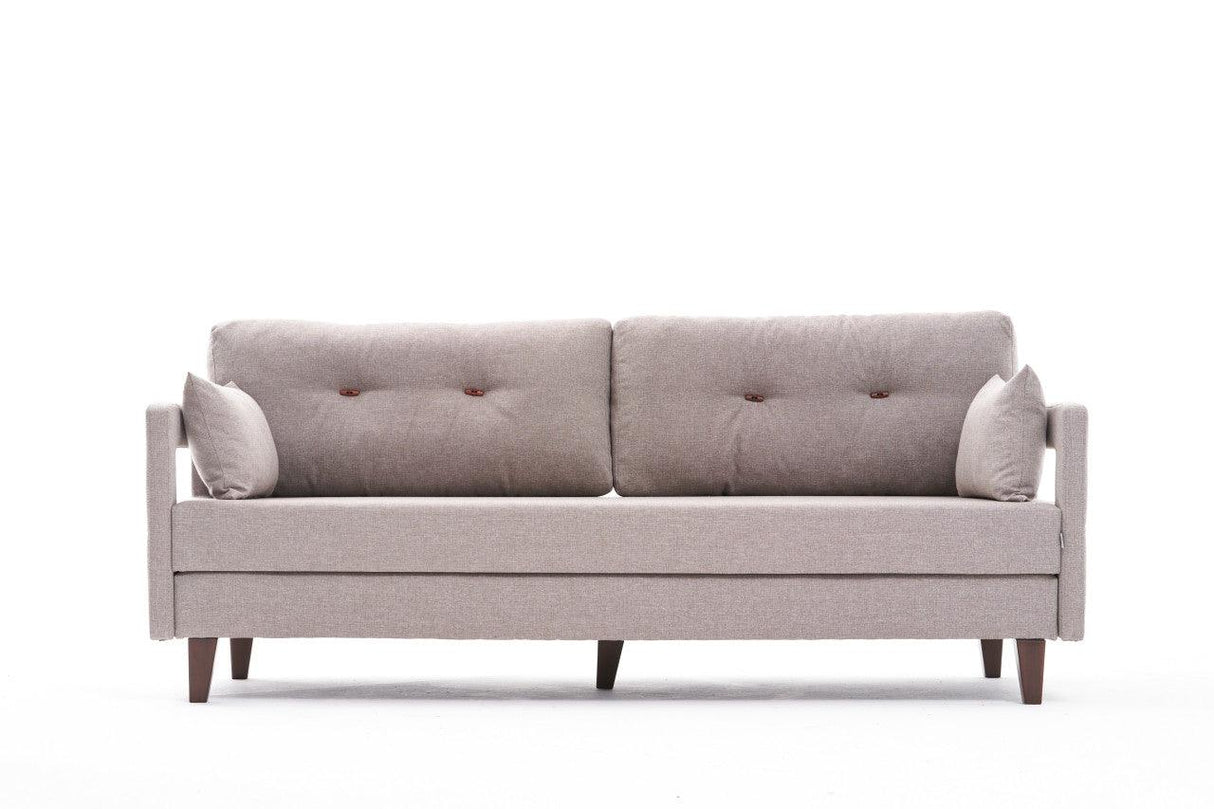 Canapea extensibilă Comfort, 3 piese, Diverse culori, 205x80x80 cm - Crem | SKU: 825BLC2617 | Canapea extensibilă Comfort, 3 piese, 205x80x80 cm, varianta Crem, produs pentru amenajarea locuinței, disponibil online în România la CasaMob