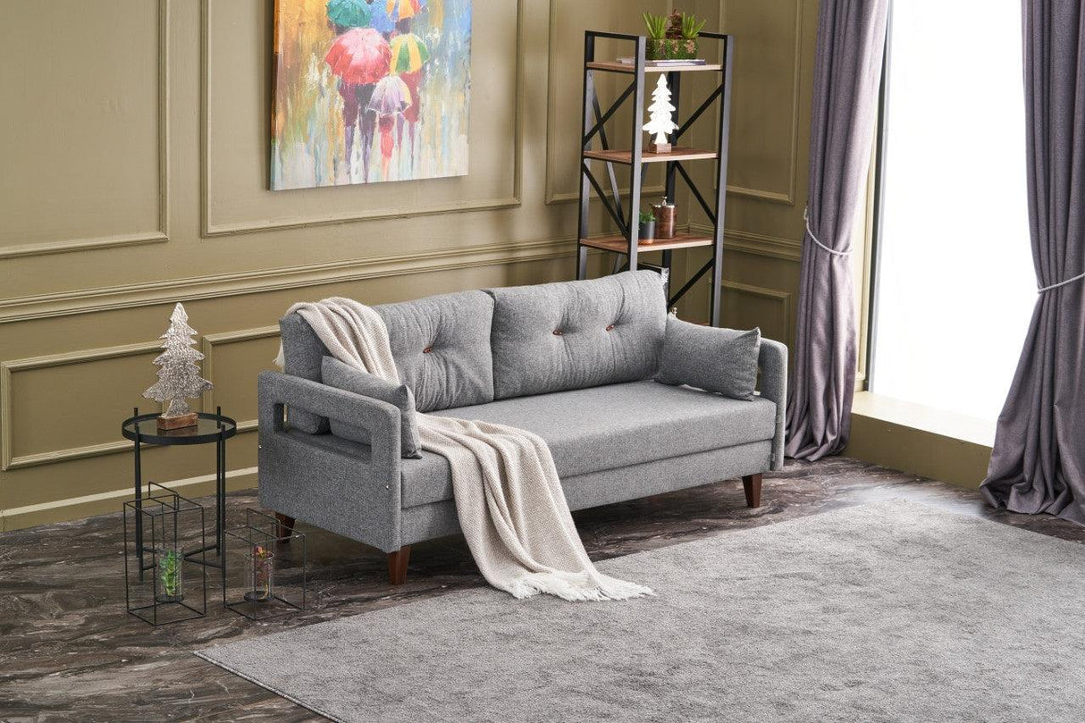 Canapea extensibilă Comfort, 3 piese, Diverse culori, 205x80x80 cm - Crem | SKU: 825BLC2617 | Canapea extensibilă Comfort, 3 piese, 205x80x80 cm, varianta Crem, produs pentru amenajarea locuinței, disponibil online în România la CasaMob