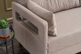 Canapea fixă 3 locuri Comfort, Crem, 206x80x80 cm