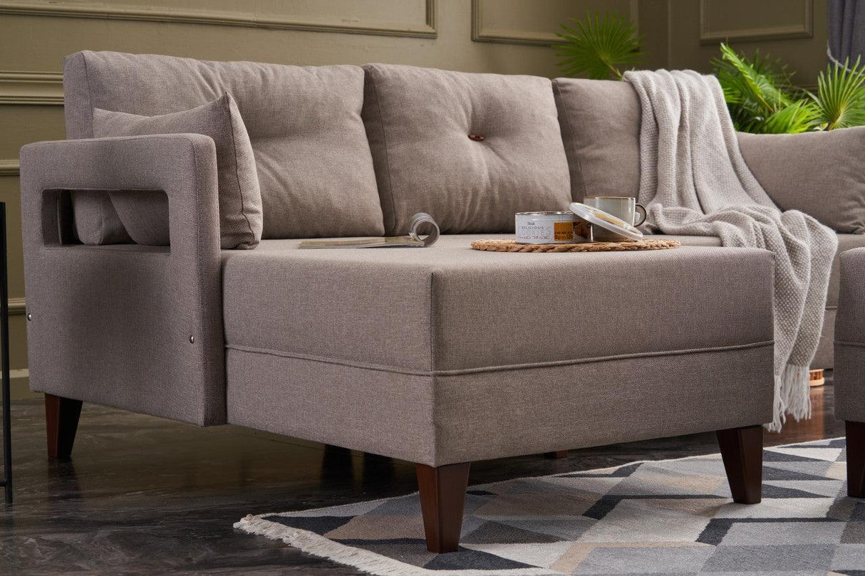 Canapea extensibilă Comfort, Colț, Stânga, Diverse culori, 205x165x80 cm - Antracit | SKU: 825BLC2632 | Canapea extensibilă Comfort, Colț, Stânga, 205x165x80 cm, varianta Antracit, produs pentru amenajarea locuinței, disponibil online în România la CasaMob