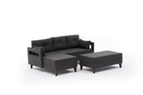 Canapea extensibilă Comfort, Colț, Stânga, Diverse culori, 205x165x80 cm - Antracit | SKU: 825BLC2632 | Canapea extensibilă Comfort, Colț, Stânga, 205x165x80 cm, varianta Antracit, produs pentru amenajarea locuinței, disponibil online în România la CasaMob